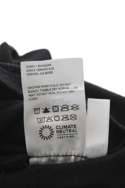 Reformation Women Basic Off Shoulder Black Blouse Sleeveless Size XS
