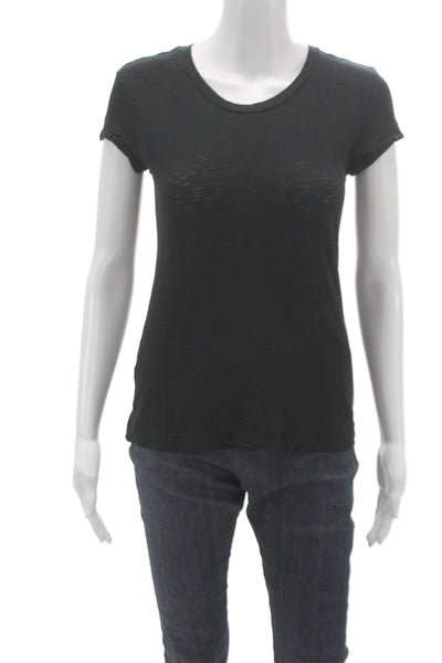 Rag & Bone Womens Basic Scoop Neck Short Sleeve Cotton T-Shirt Size S