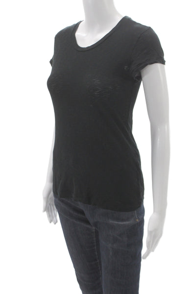Rag & Bone Womens Basic Scoop Neck Short Sleeve Cotton T-Shirt Size S