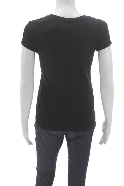 Rag & Bone Womens Basic Scoop Neck Short Sleeve Cotton T-Shirt Size S
