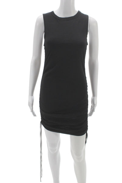 Cotton Citizen Women Bodycon Black Midi Dress Sleeveless 100% Cotton Size XS