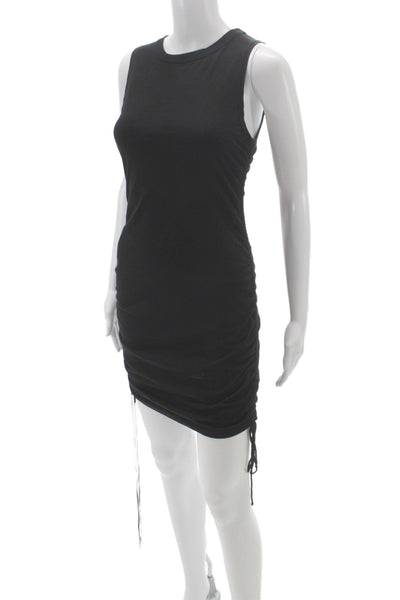 Cotton Citizen Women Bodycon Black Midi Dress Sleeveless 100% Cotton Size XS