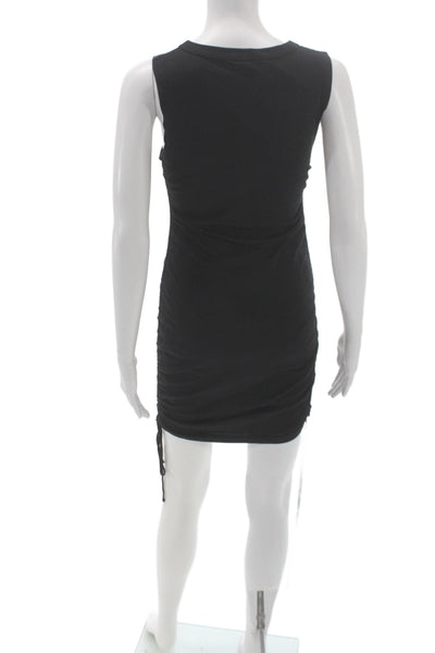 Cotton Citizen Women Bodycon Black Midi Dress Sleeveless 100% Cotton Size XS