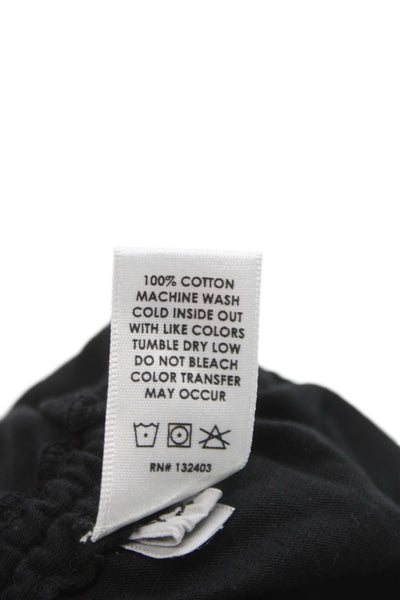 Cotton Citizen Women Bodycon Black Midi Dress Sleeveless 100% Cotton Size XS