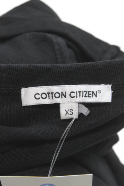 Cotton Citizen Women Bodycon Black Midi Dress Sleeveless 100% Cotton Size XS
