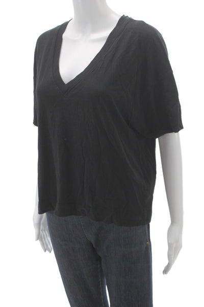 Everlane Women Basic V-Neck Organic Cotton Short Sleeve T-Shirt Size M