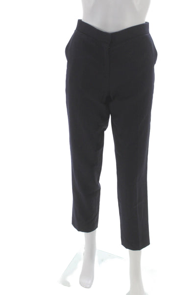 The Row Women Dress Pants Blue Virgin Wool Size 6