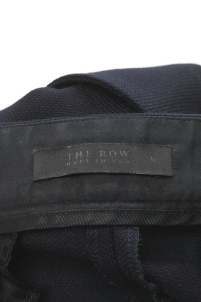 The Row Women Dress Pants Blue Virgin Wool Size 6
