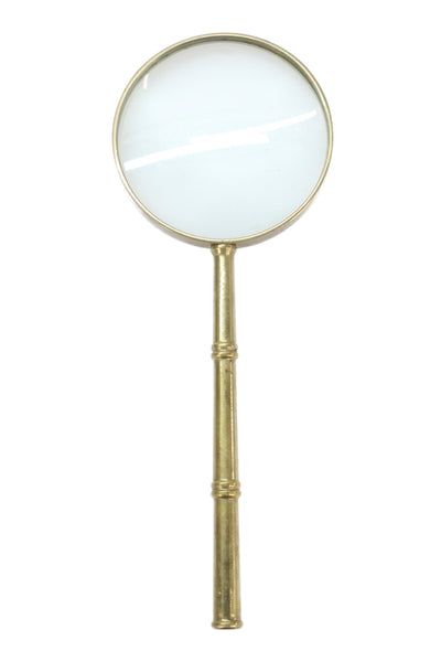 Designer Unisex Brass Magnifying Glass 9.5"