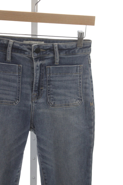 Hidden Womens Cropped High Rise Blue Cotton Jeans Size 26