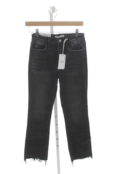 Vervet Womens Black Flared High Rise Jeans Inseam 25 Size 26