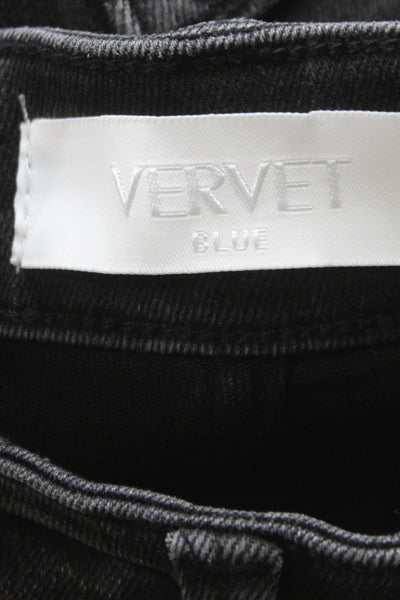 Vervet Womens Black Flared High Rise Jeans Inseam 25 Size 26