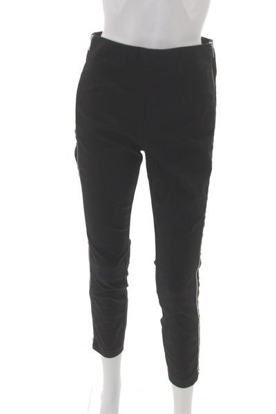 Rag & Bone Women Ankle Pants Black Zip Cotton Size 6