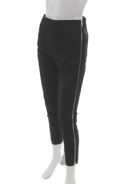 Rag & Bone Women Ankle Pants Black Zip Cotton Size 6