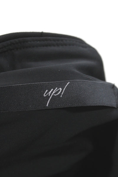 Up! Women Ankle Pants Black Rayon Blend Pull On Size 4