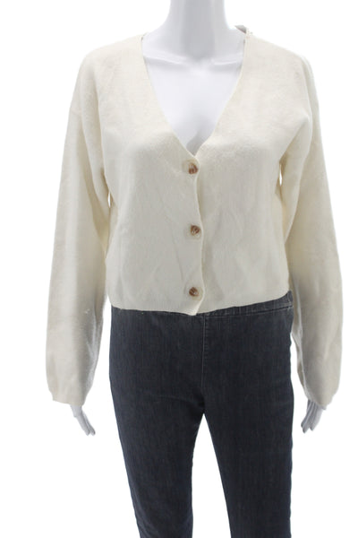 Z Supply Women Cardigan Ivory V-Neck Long Sleeve Casual Size XS