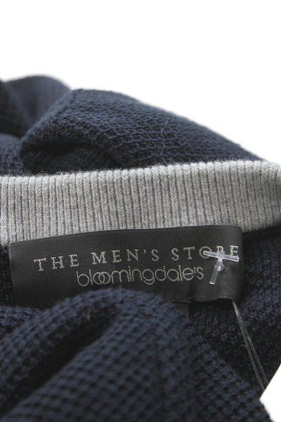 The Men's Store at Bloomingdale's Mens Pullover V-Neck Black Sweater Size M