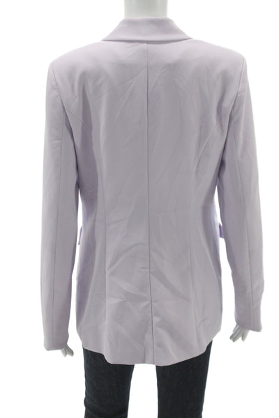 Song Of Style Womens Purple Basic Jacket Button Long Sleeve Size S