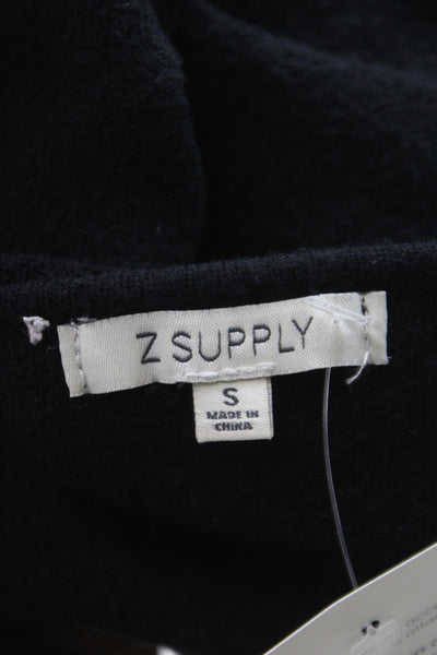 Z Supply Womens Cardigan Black V-Neck Long Sleeve Size S