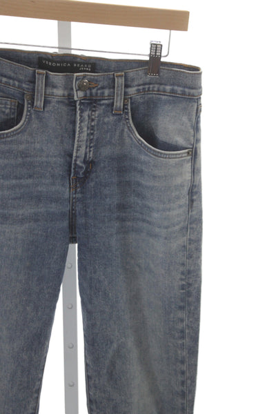 Veronica Beard Women Flared High Waist Jeans Blue Cotton Size 27