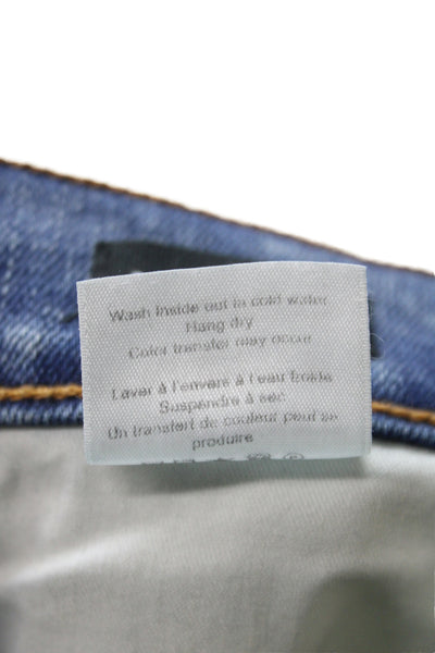 Veronica Beard Women Flared High Waist Jeans Blue Cotton Size 27