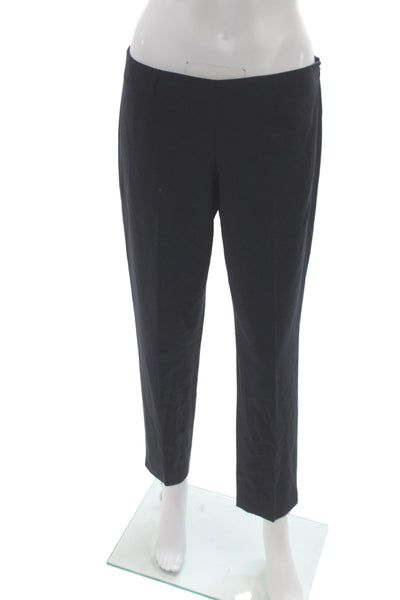 Theory Women Dress Pants Black 96% Virgin Wool Zip Inseam 26 Size 6