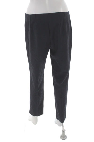Theory Women Dress Pants Black 96% Virgin Wool Zip Inseam 26 Size 6