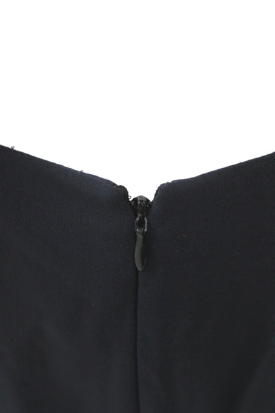 Theory Women Dress Pants Black 96% Virgin Wool Zip Inseam 26 Size 6