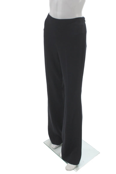 Theory Women Dress Pants Black Triacetate Zip Size 8