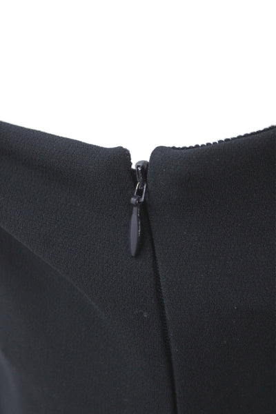 Theory Women Dress Pants Black Triacetate Zip Size 8