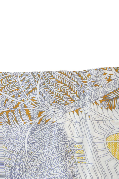 100 Percent Silk Graphic Printed Multi-Colored Scarf 41.2 x 20in