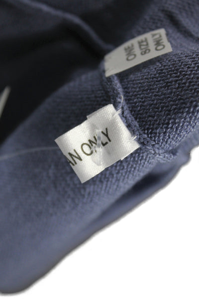 Shi Womens Pullover Sweater Blue V Neck 3/4 Sleeve Casual Size One Size