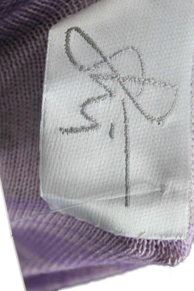 Shi Womens Purple Striped Tunic Boat Neck 3/4 Sleeve Casual Size One Size