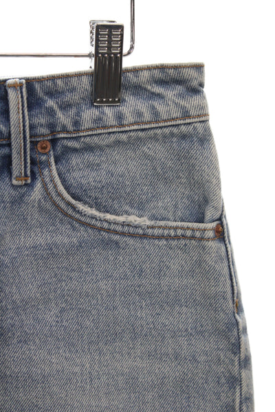 Grlfrnd Women Cut-Off Shorts Blue Cotton Size 26