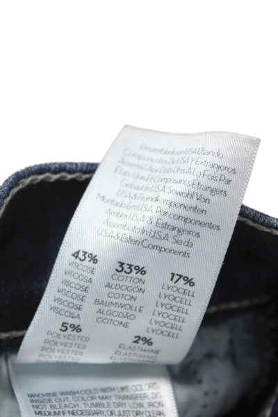 Mother Womens Flared Jeans Blue Viscose Mid Rise Inseam 31 Size 23