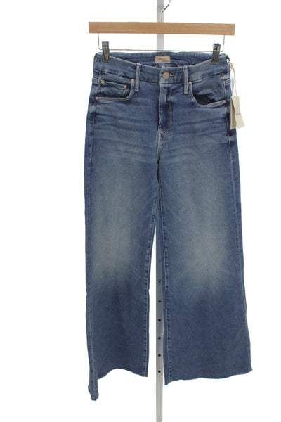 Mother Womens Flared Jeans Blue Viscose Mid Rise Inseam 31 Size 23