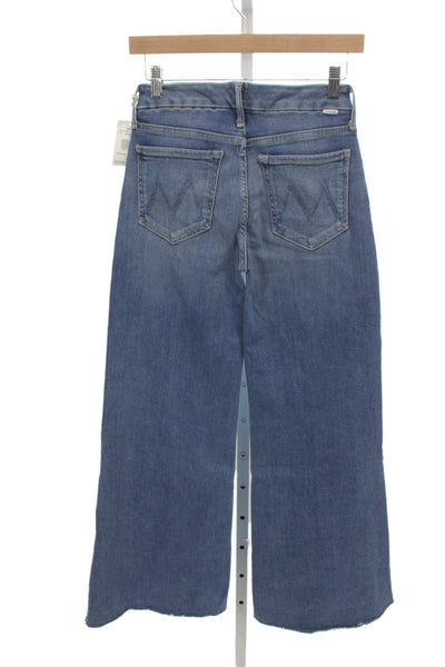 Mother Womens Flared Jeans Blue Viscose Mid Rise Inseam 31 Size 23
