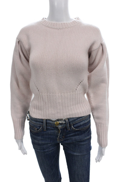 Autumn Cashmere Women Pink Crewneck Pullover Sweater Size XS