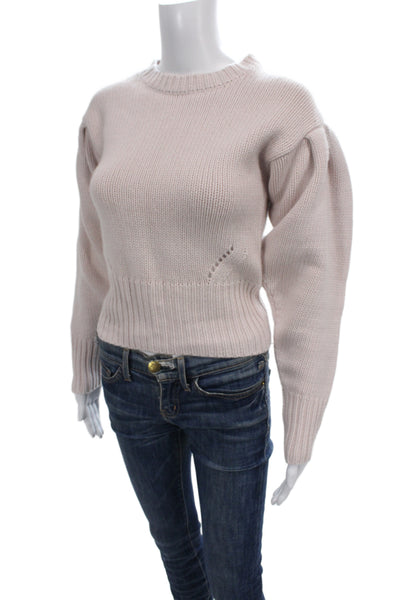Autumn Cashmere Women Pink Crewneck Pullover Sweater Size XS