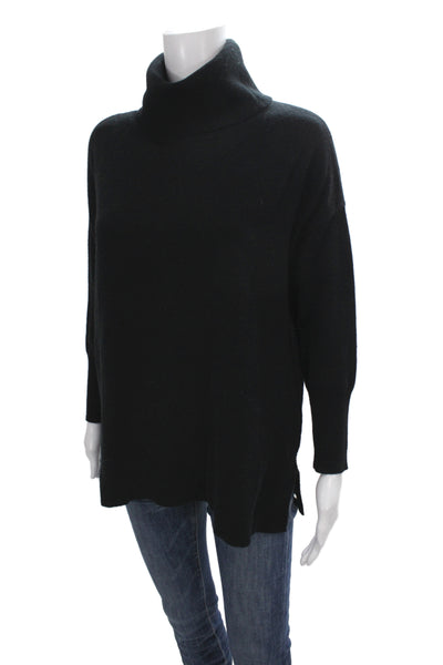 Joie Womens Black Turtleneck Pullover Sweater 70% Wool Long Sleeve Size XS