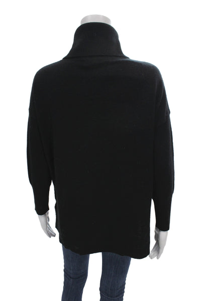 Joie Womens Black Turtleneck Pullover Sweater 70% Wool Long Sleeve Size XS