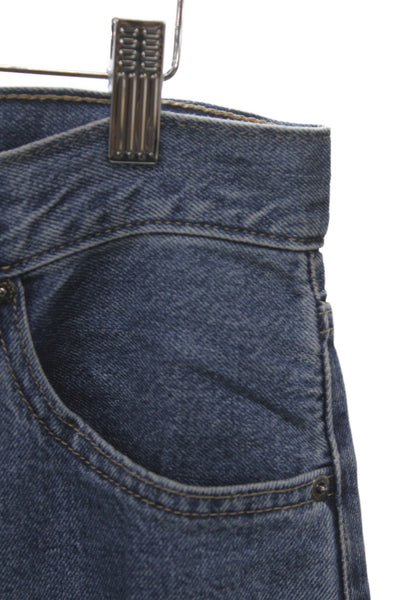 Levi's Mens Straight Jeans Blue High Rise 32 Inseam Size 25