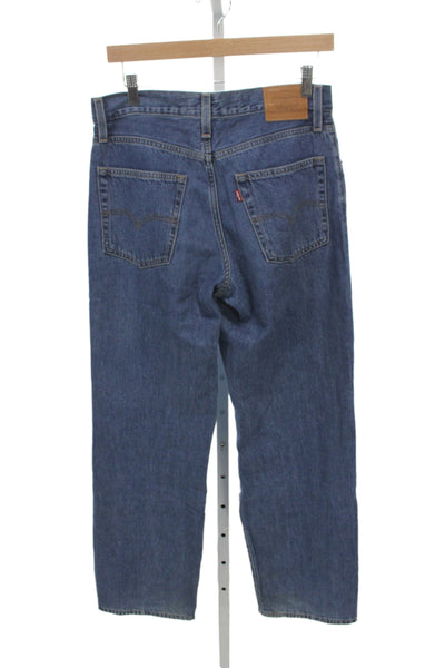 Levi's Mens Straight Jeans Blue High Rise 32 Inseam Size 25