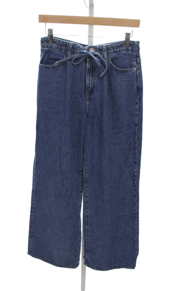 Frame Womens Wide Leg Jeans Blue Lyocell High Rise Size 25