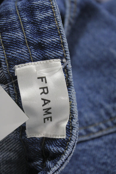 Frame Womens Wide Leg Jeans Blue Lyocell High Rise Size 25