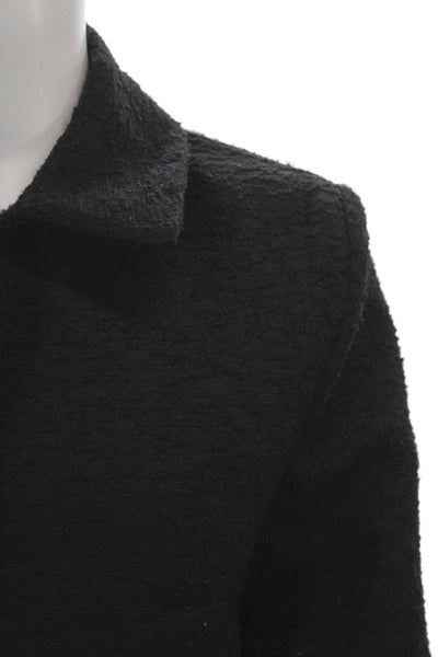 MNG Womens Basic Jacket Black Button Long Sleeve Size S