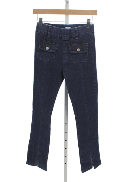 Flog Womens Skinny Jeans Blue Cotton Mid Rise Button Size 25