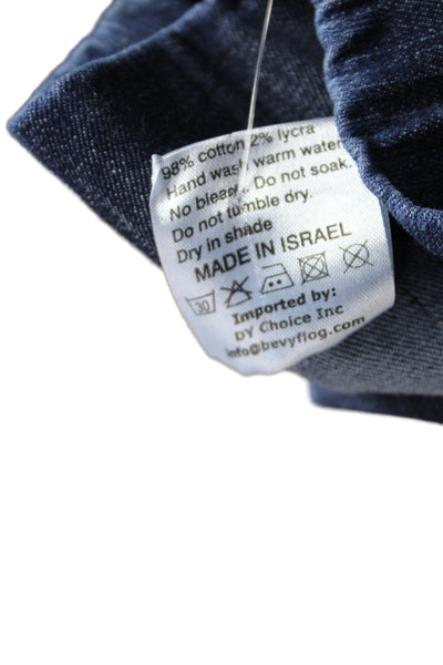 Flog Womens Skinny Jeans Blue Cotton Mid Rise Button Size 25
