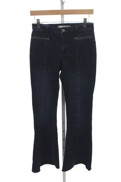 Tractr Womens Flared Jeans Blue Cotton Mid Rise Inseam 30 Size 27