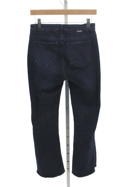 Tractr Womens Flared Jeans Blue Cotton Mid Rise Inseam 30 Size 27